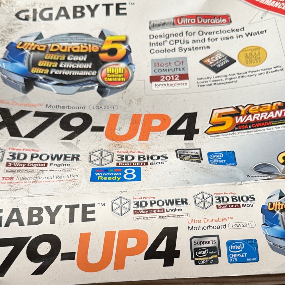 GIGABYTE X79-UP4 Motherboard with Ultra Durable 5 and 3D BIOS - Brand New